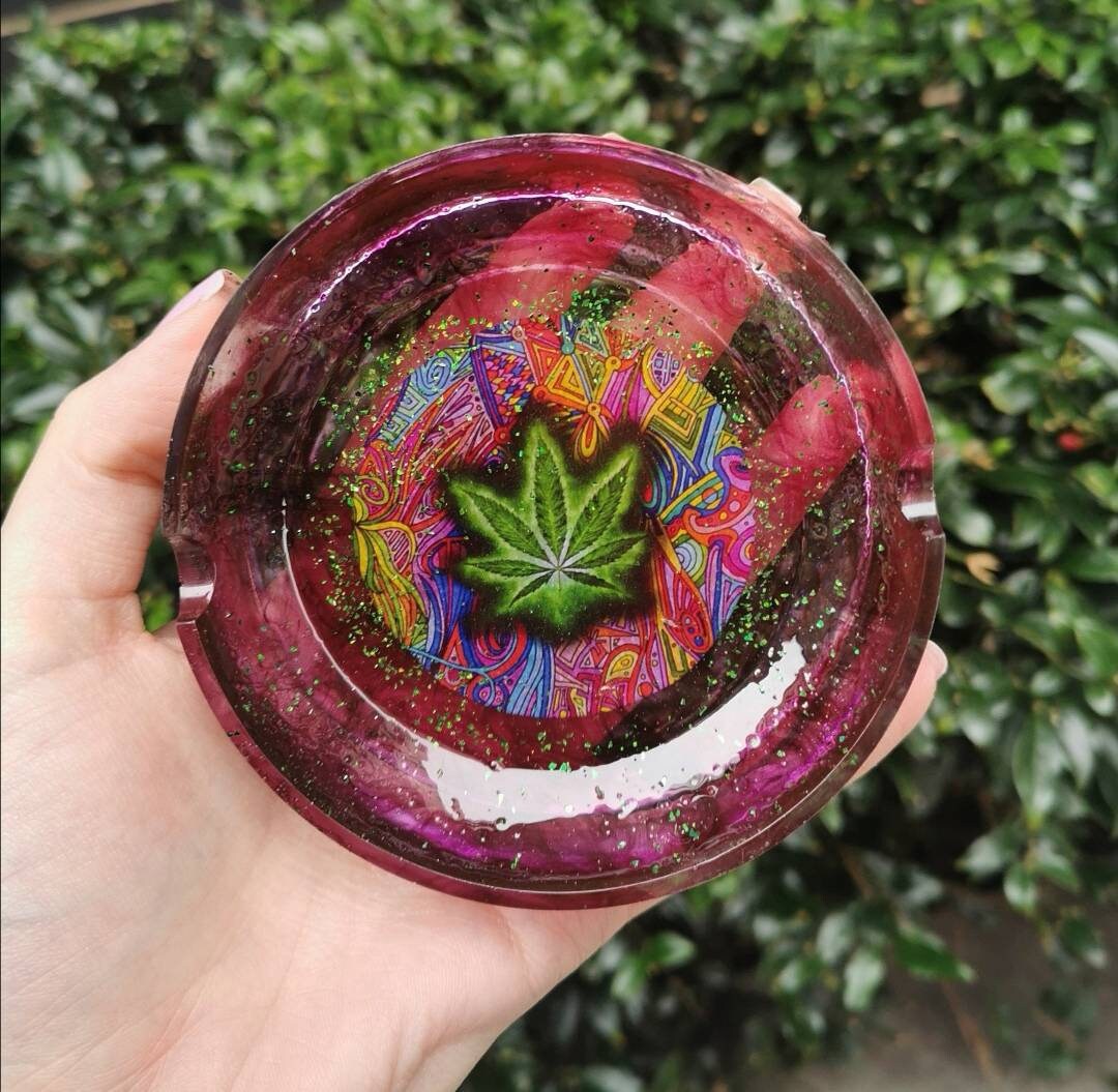 Custom Made Resin Rolling Tray / Rolling Tray Ashtray Set. Etsy