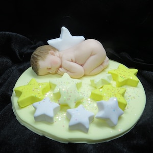Twinkle twinkle little star baby figurine / gender reveal baby shower cake topper