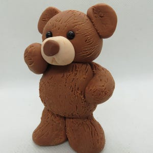 Standing teddy bear figurine