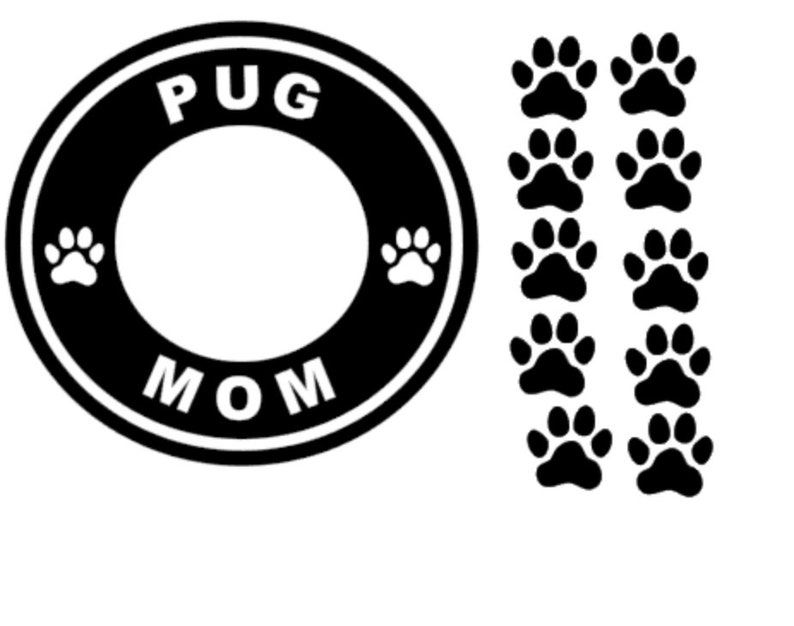 Download Starbucks Pug Mom SVG CUT fichier .studio3 PNG pour | Etsy