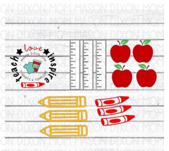 Download Teach Love Inspire Starbucks Coffee Svg File Teacher Etsy