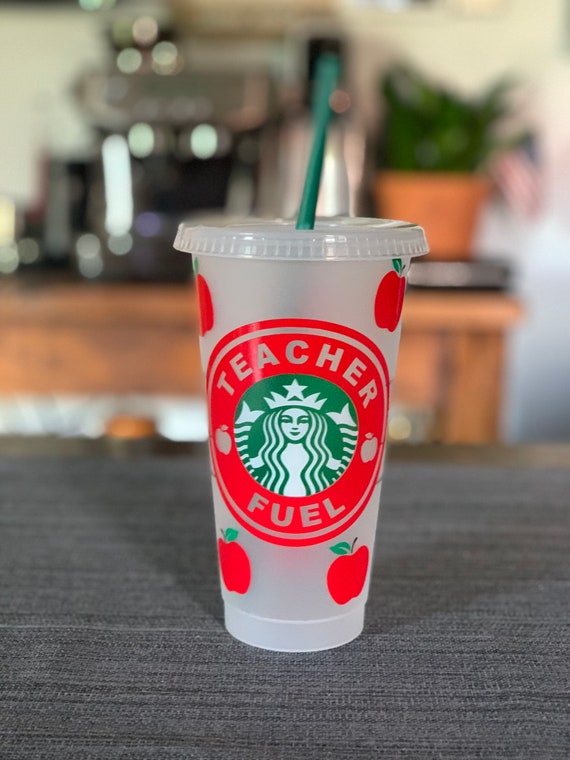 Download Teacher Fuel Starbucks Cold Cup SVG CUT file .studio3 for | Etsy
