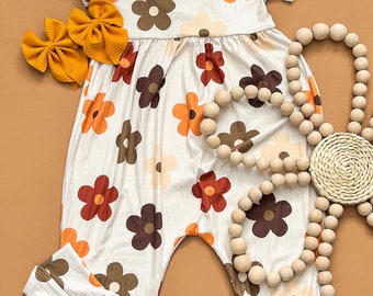 Cute girly pants romper, Rompers for kids, Children's Boutique Clothing, Kids wear, girly romper for girls, floral romper, summer romper