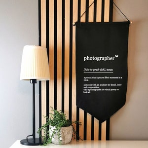 Pennant with print &#39;photographer&#39; | Gift idea | Photographer | Wedding