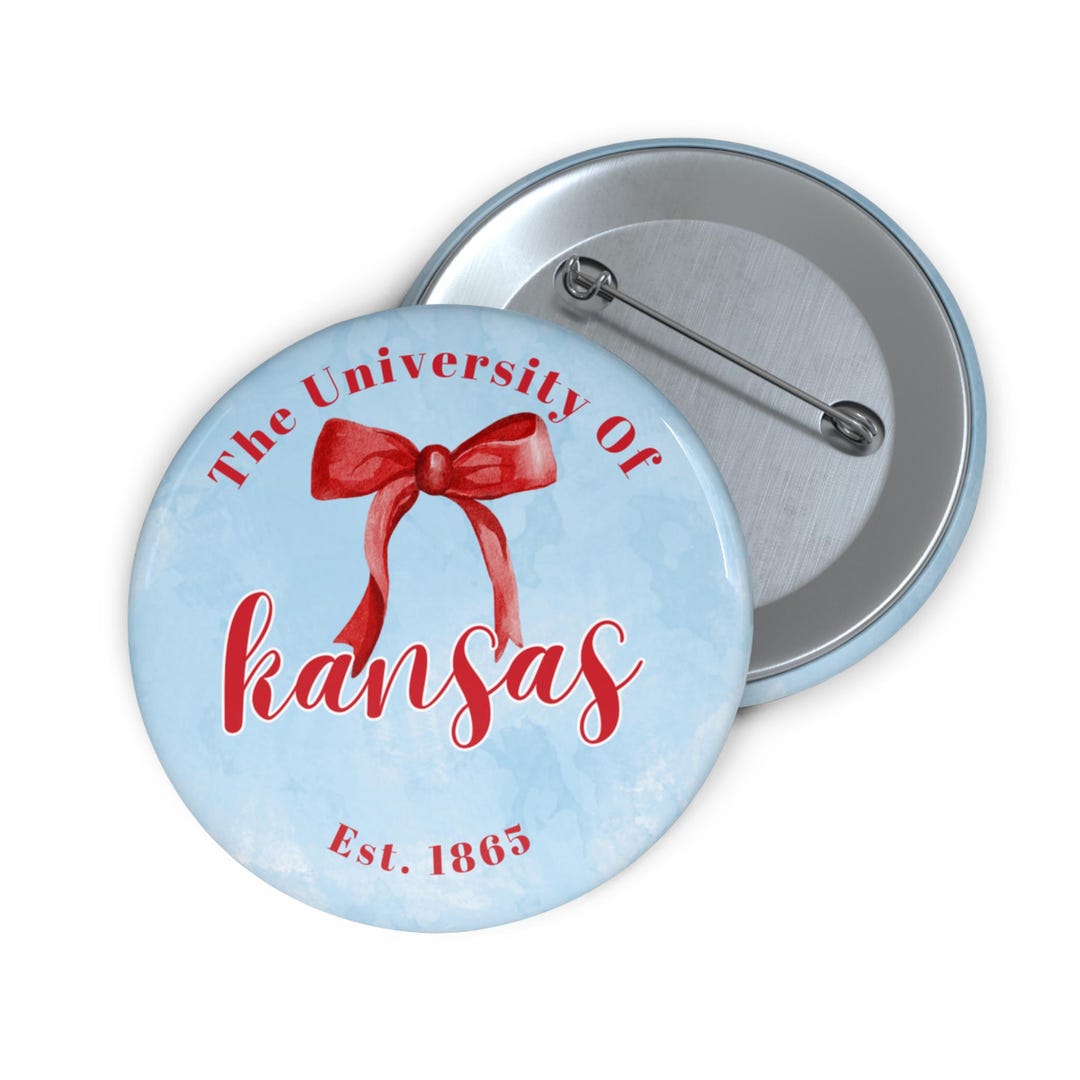 Kc Pin Top University of Kansas Pin Buttons - Etsy