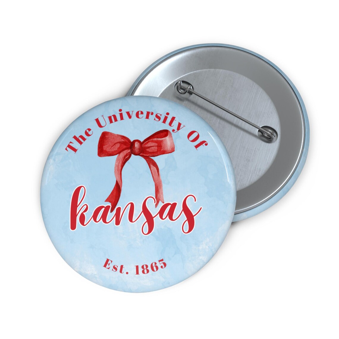 University of Kansas Pin Buttons - Etsy