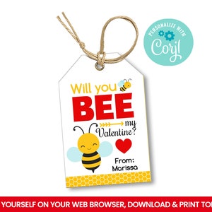 EDITABLE Honey Bee Gift Tags Honey Comb Treat Tags Ideas - Etsy