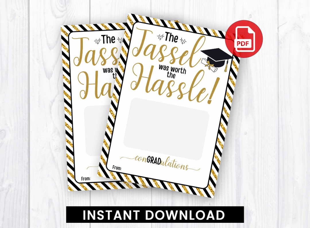 Printable Graduation Gift Card Holder. Personalize With Your Favorite ...