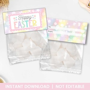 Frohe Ostern Leckerli Beutel Topper - Geeignet für Kinder und Erwachsene - PDF Instant Download.