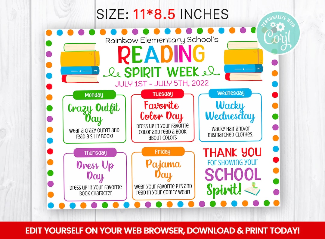 editable-reading-spirit-week-flyer-literacy-itinerary-self-editing