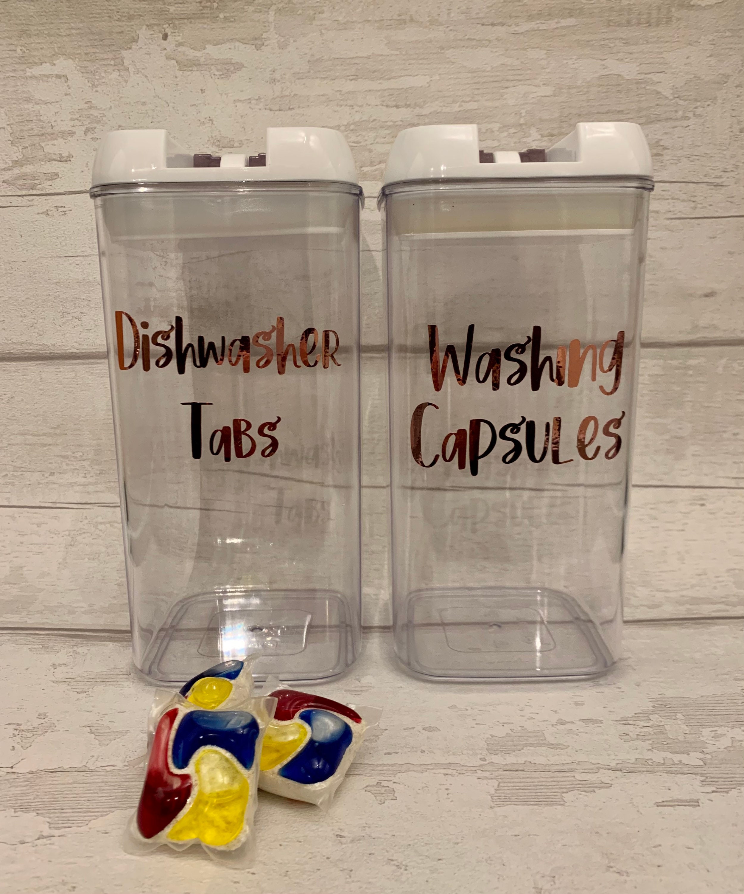 Storage Containers Dishwasher Tablets Washing Powder New Etsy