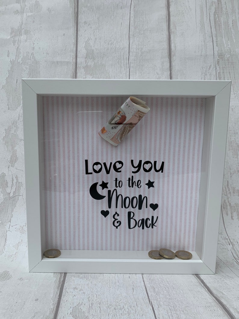 Baby Money Box Love You To The Moon And Back Gift Birthday Etsy Baby Money Box Love You To The Moon And Back Gift Birthday Etsy