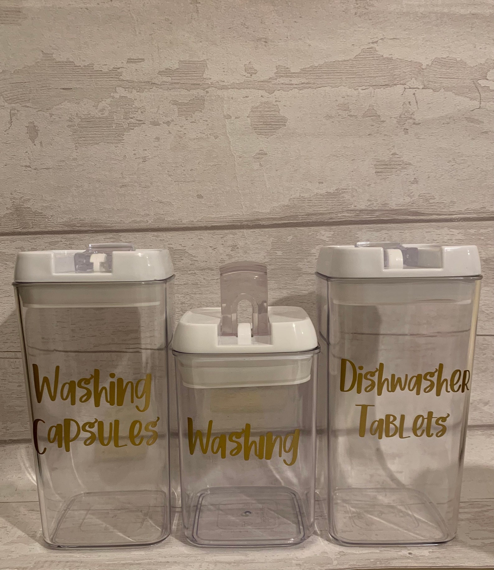 Storage Containers Dishwasher Tablets Washing Powder New Etsy