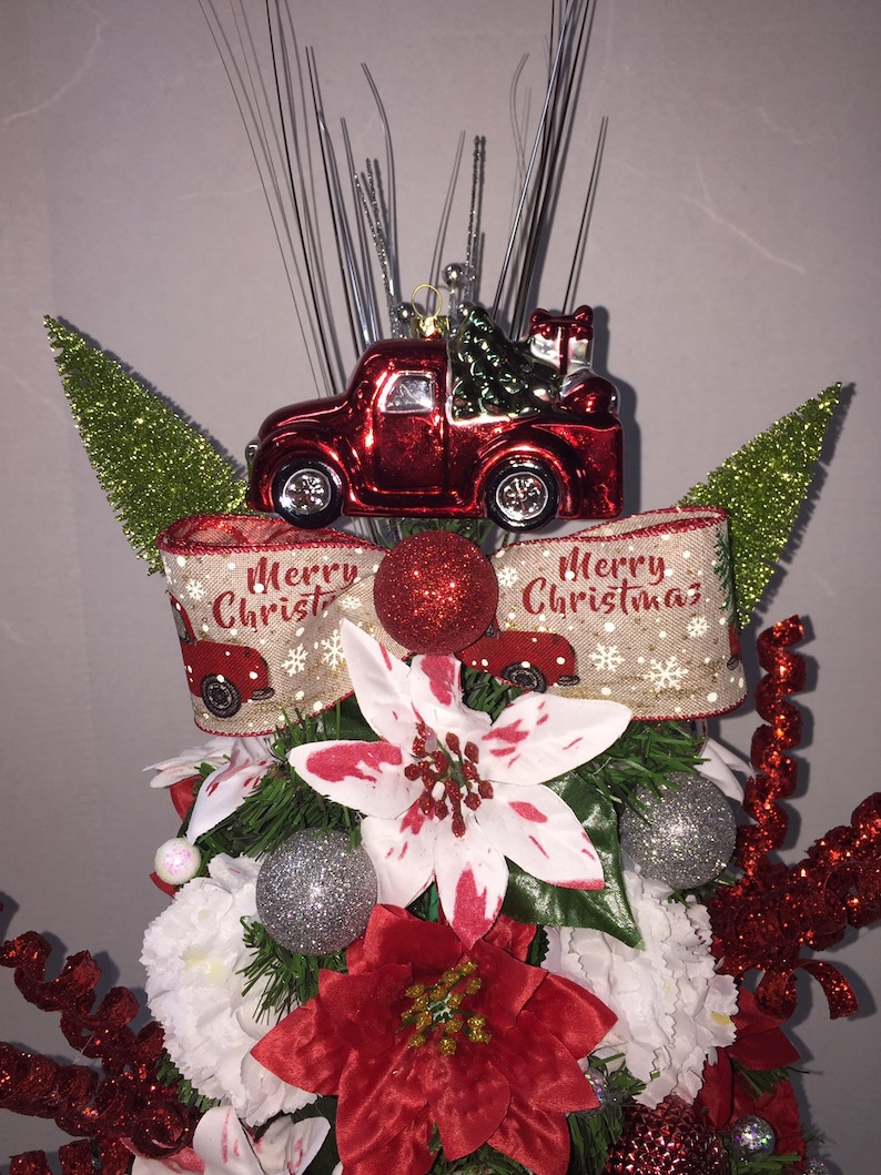 Cemetery Christmas treeMemorial vase cone insert flower Etsy