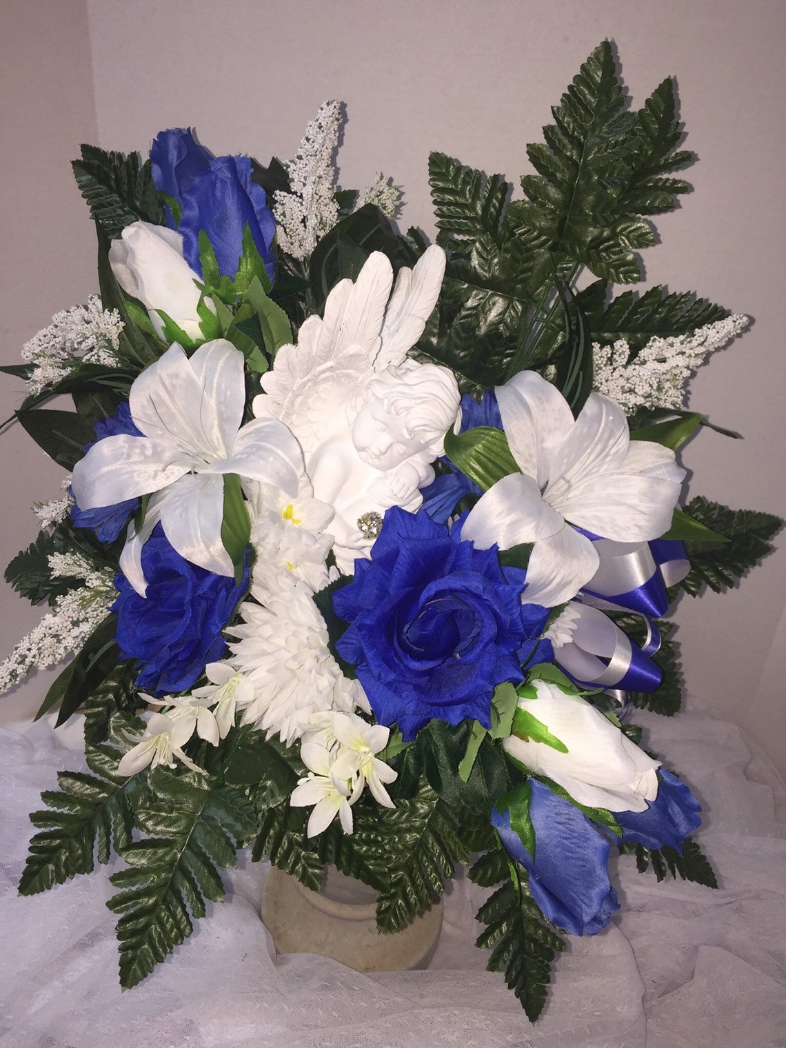 Cemetery Memorial Flower vase cone insert arrangement Etsy