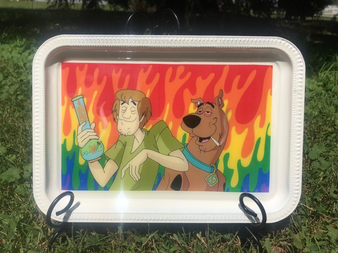 Shaggy and Scooby Doo Rolling Tray Tobacco Tray Beauty Etsy