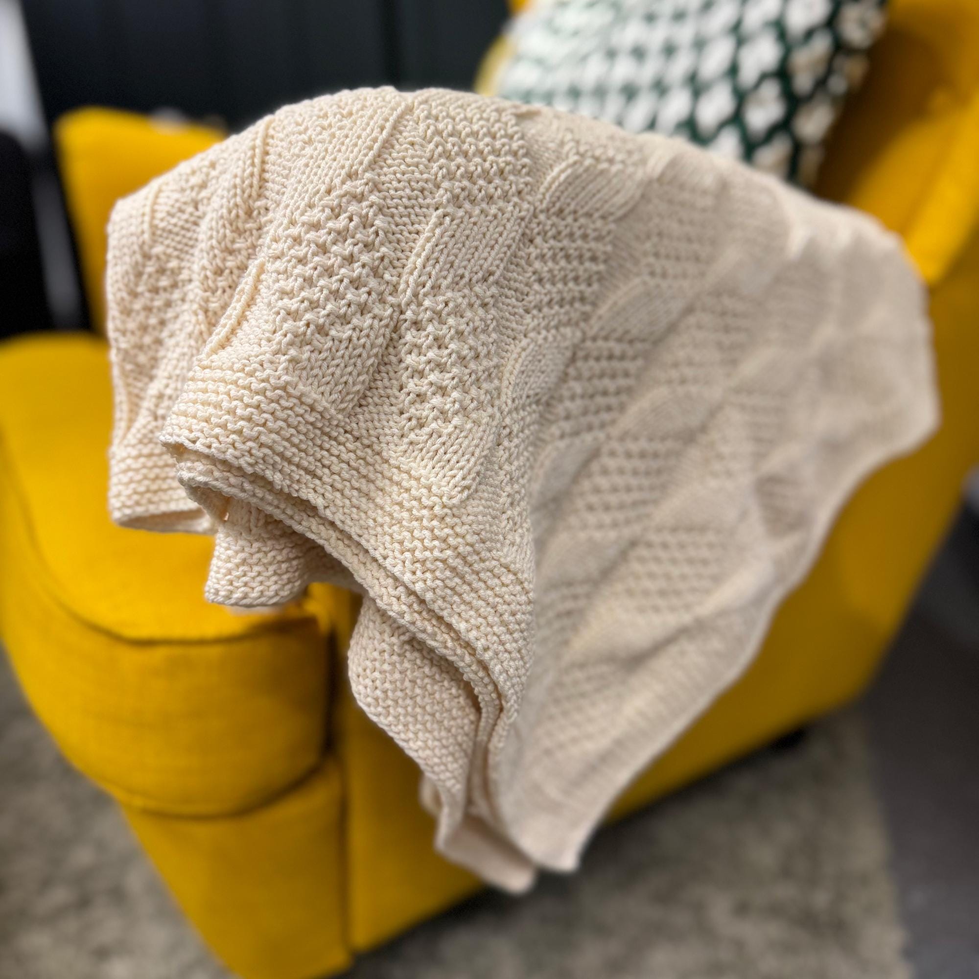 Easy Reversible Baby Blanket Knitting Pattern: Beginner Friendly (PDF ...