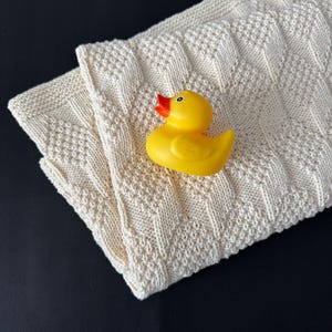 Reversible Baby Blanket Knitting Pattern Easy Baby Blanket Pattern Beginners knitting pattern in English