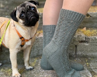 Wormwood Sock Knitting Pattern: Easy Beginner Tutorial (Digital Download)