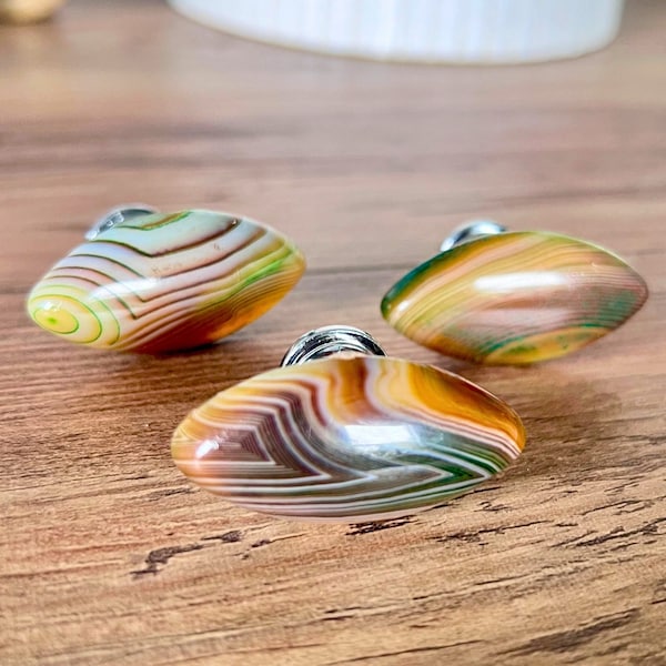 Natural agate stone knobs, Rock cabinet knob, Stone dresser knobs, Knobs and pulls, Modern home decor