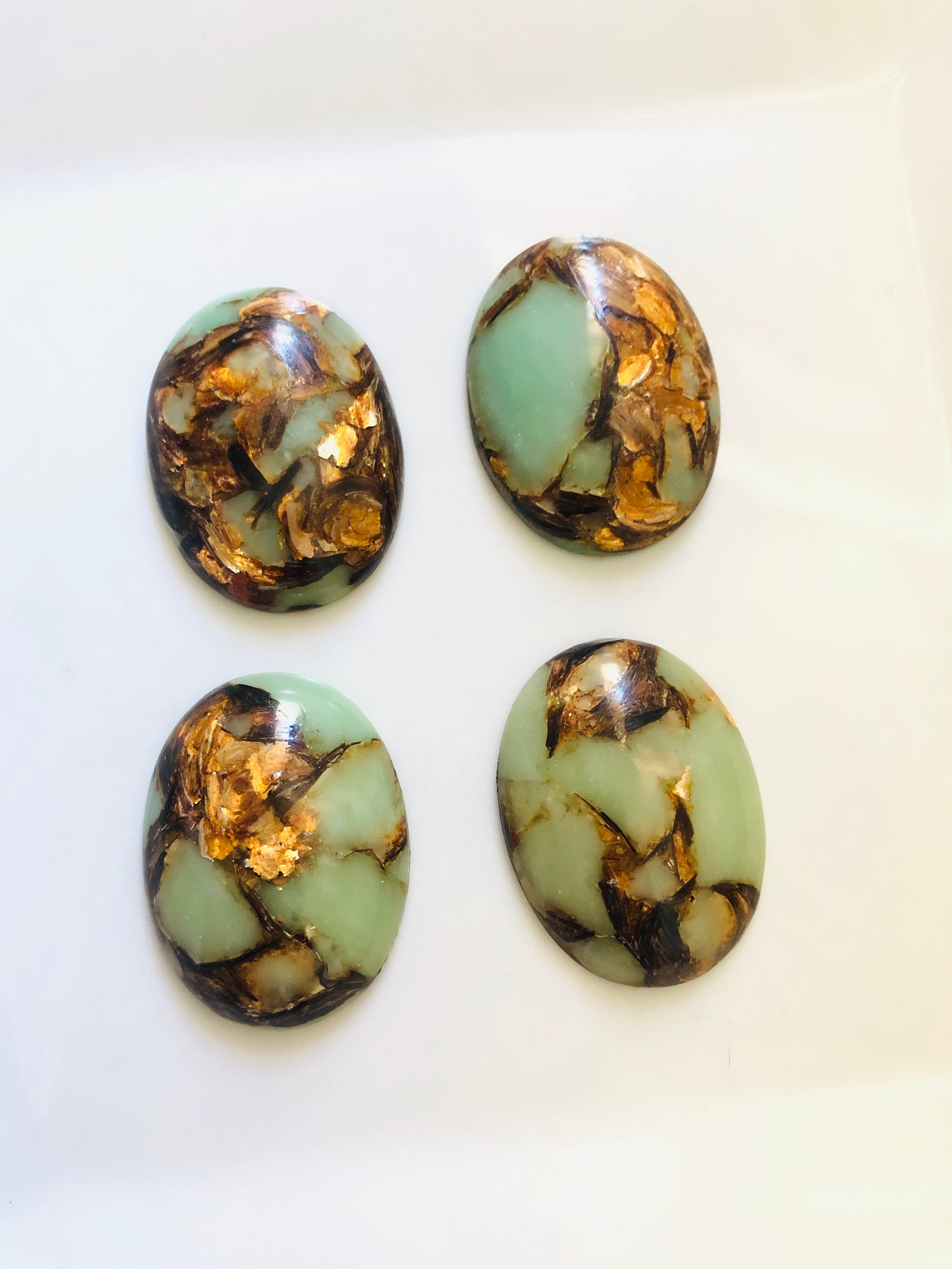 Blue and Copper Knobs Vanity Knobs Kitchen Etsy