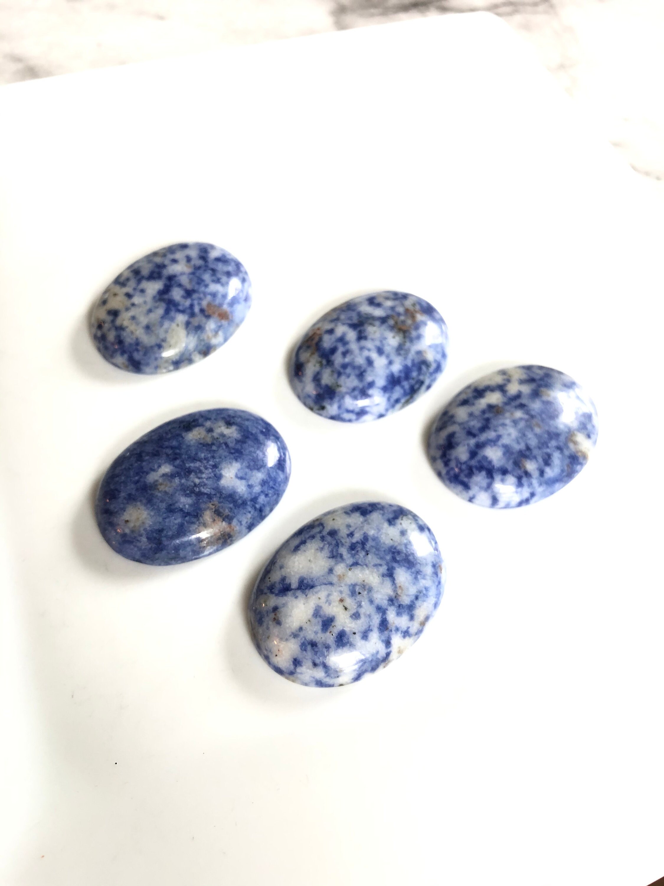 Blue and White Knobs Cupboard Knobs Handles Etsy