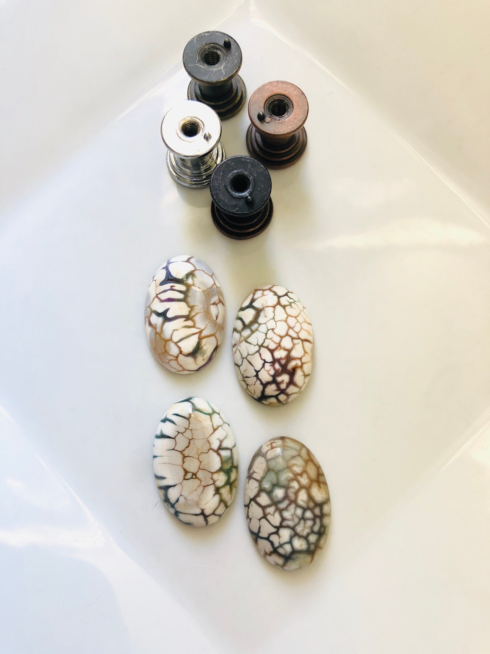 Agate Stone Knobs, Rock Knob, Stone Dresser Knobs