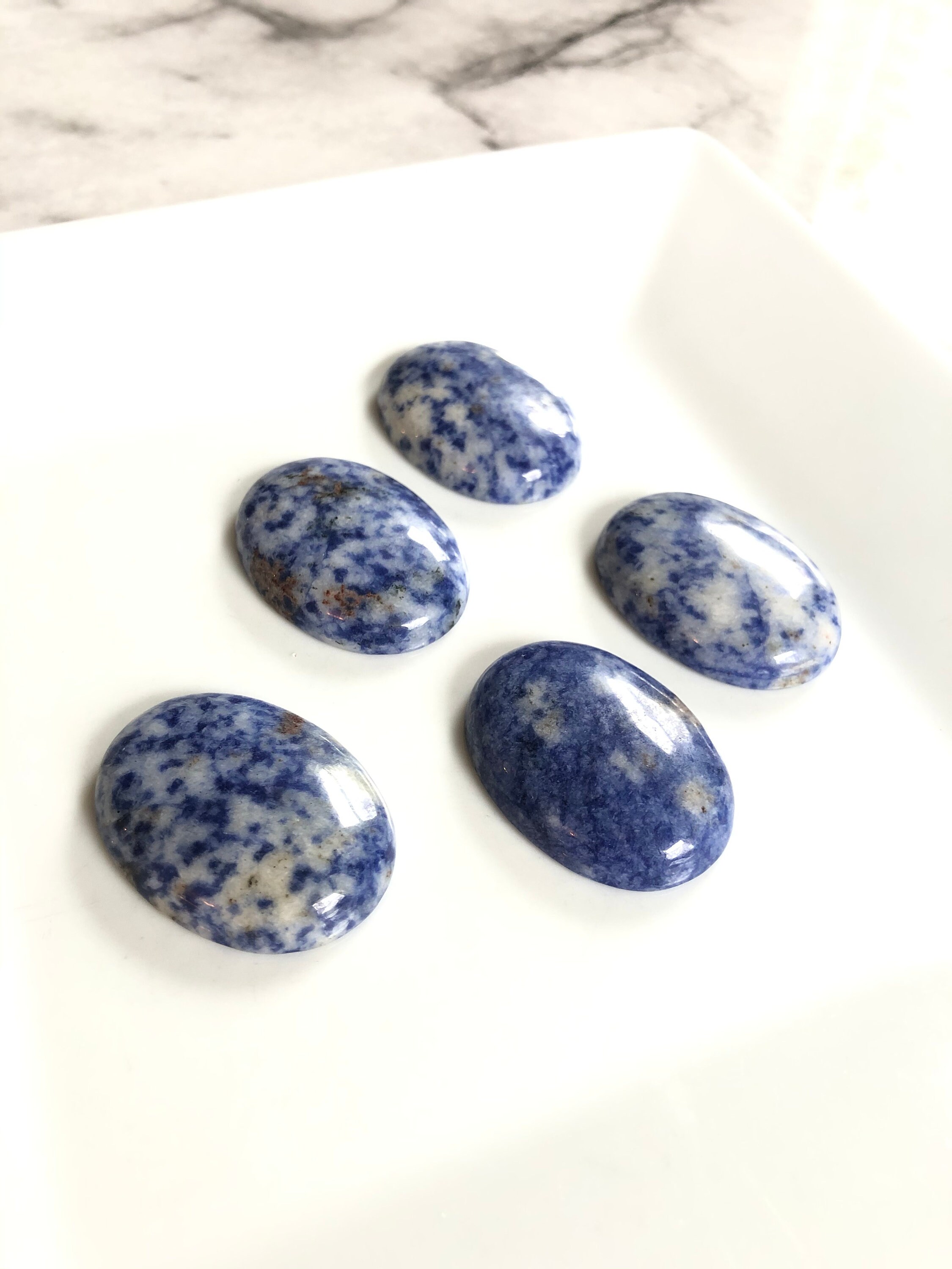 Blue and White Knobs Cupboard Knobs Handles Etsy