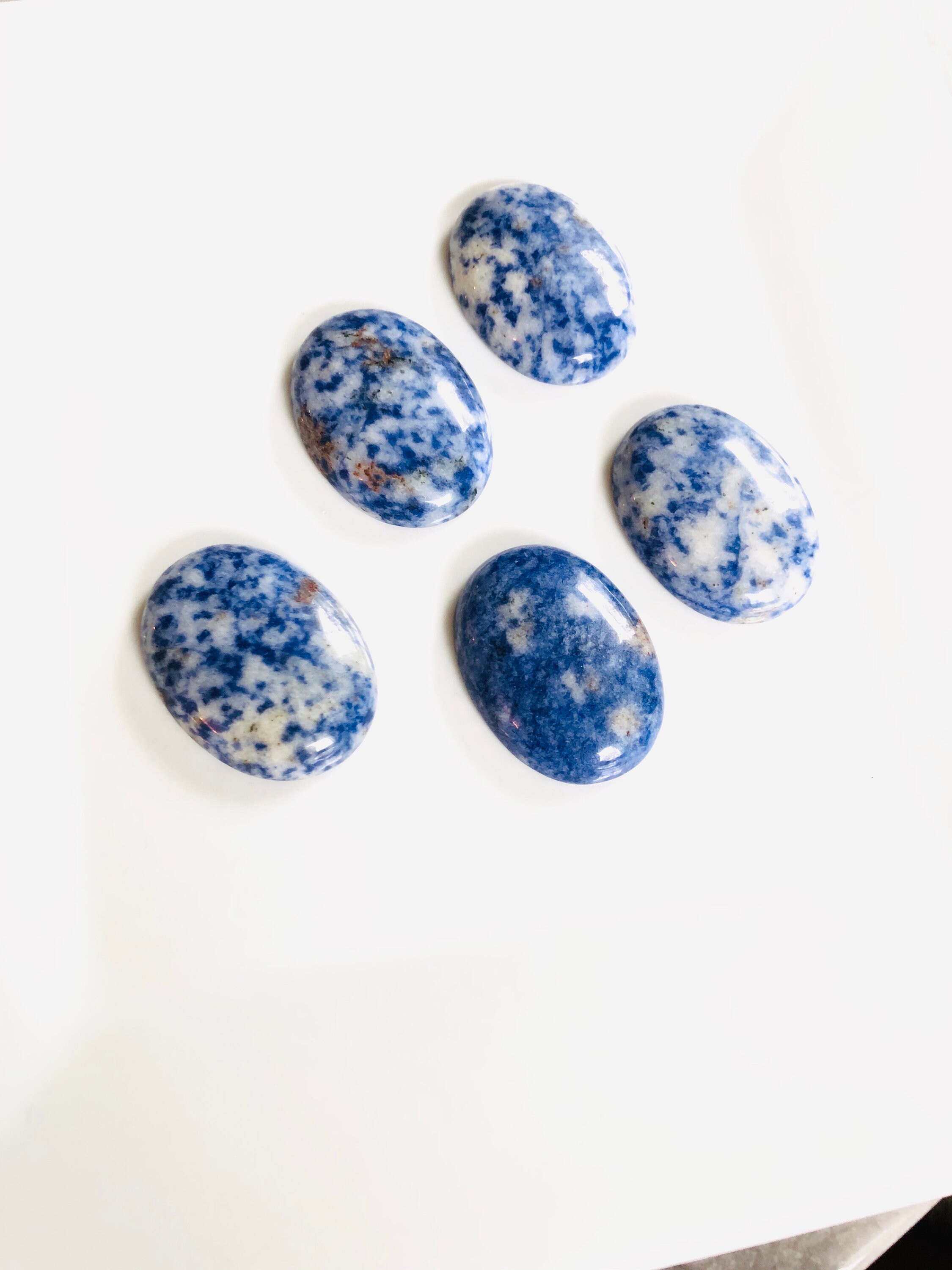 Blue and White Knobs Cupboard Knobs Handles Etsy