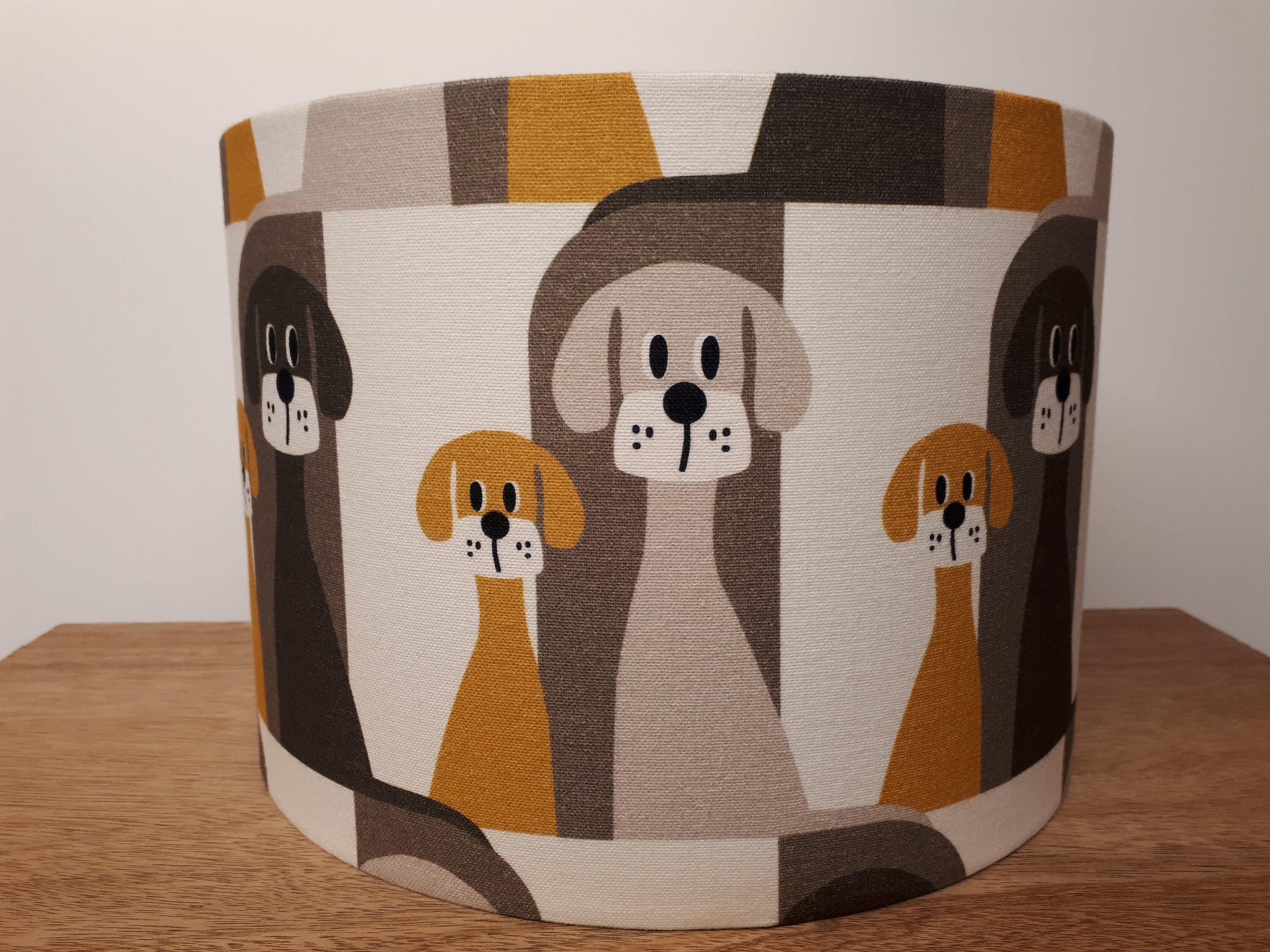DOG LAMPSHADE Handmade in the UK Contemporary Retro 60s Etsy