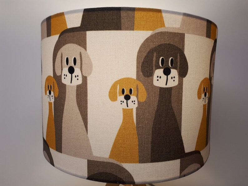 DOG LAMPSHADE Handmade in the UK Contemporary Retro 60s - Etsy UK