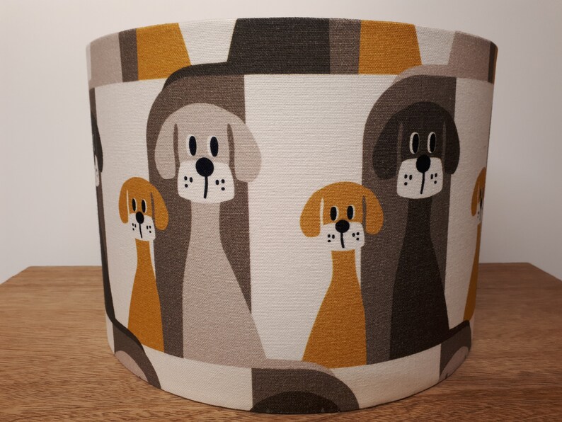 DOG LAMPSHADE Handmade in the UK Contemporary Retro 60s - Etsy UK