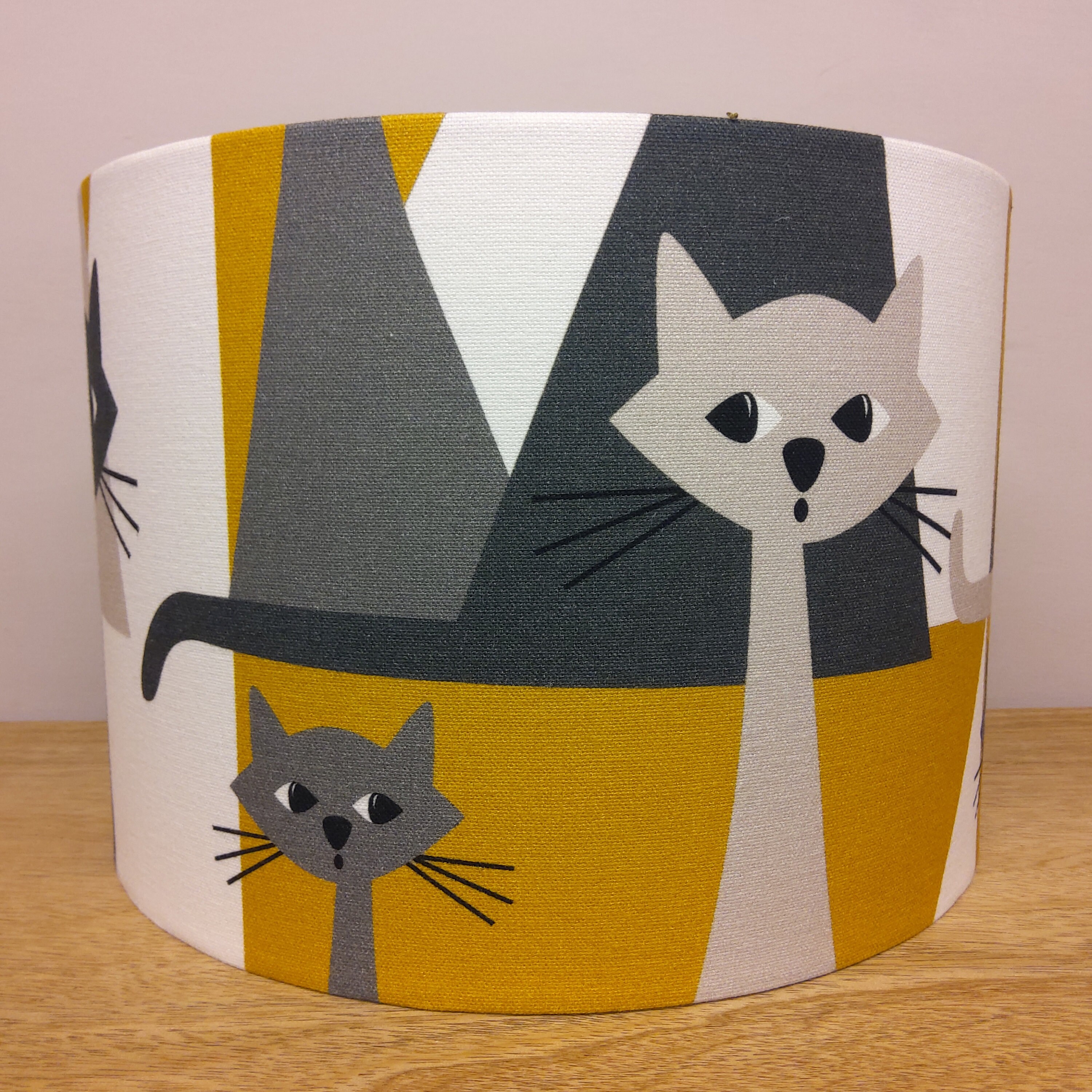 CAT LAMPSHADE Handmade in the UK Contemporary Retro 60s Etsy UK