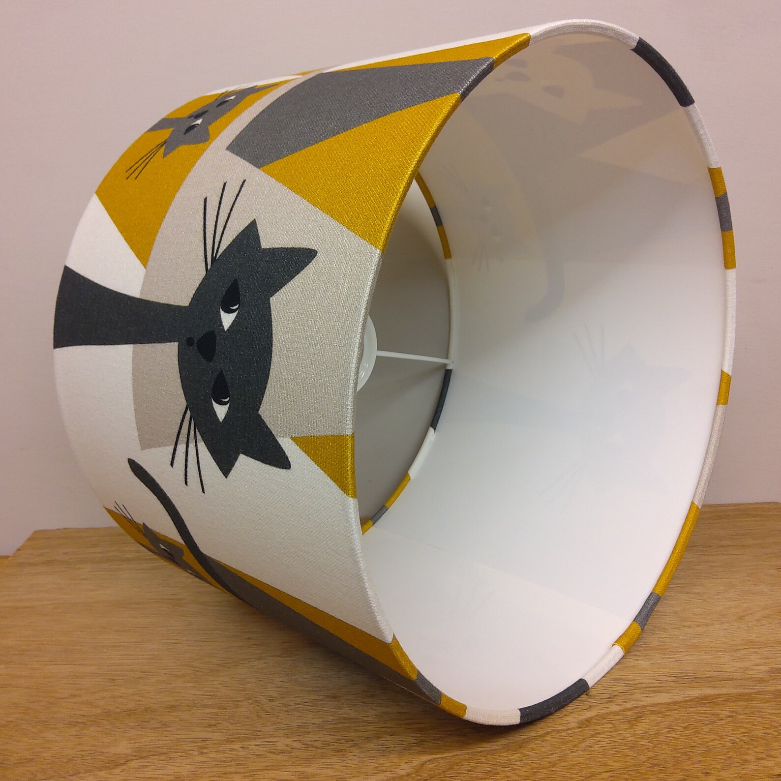 CAT LAMPSHADE Handmade in the UK Contemporary Retro 60s Etsy UK