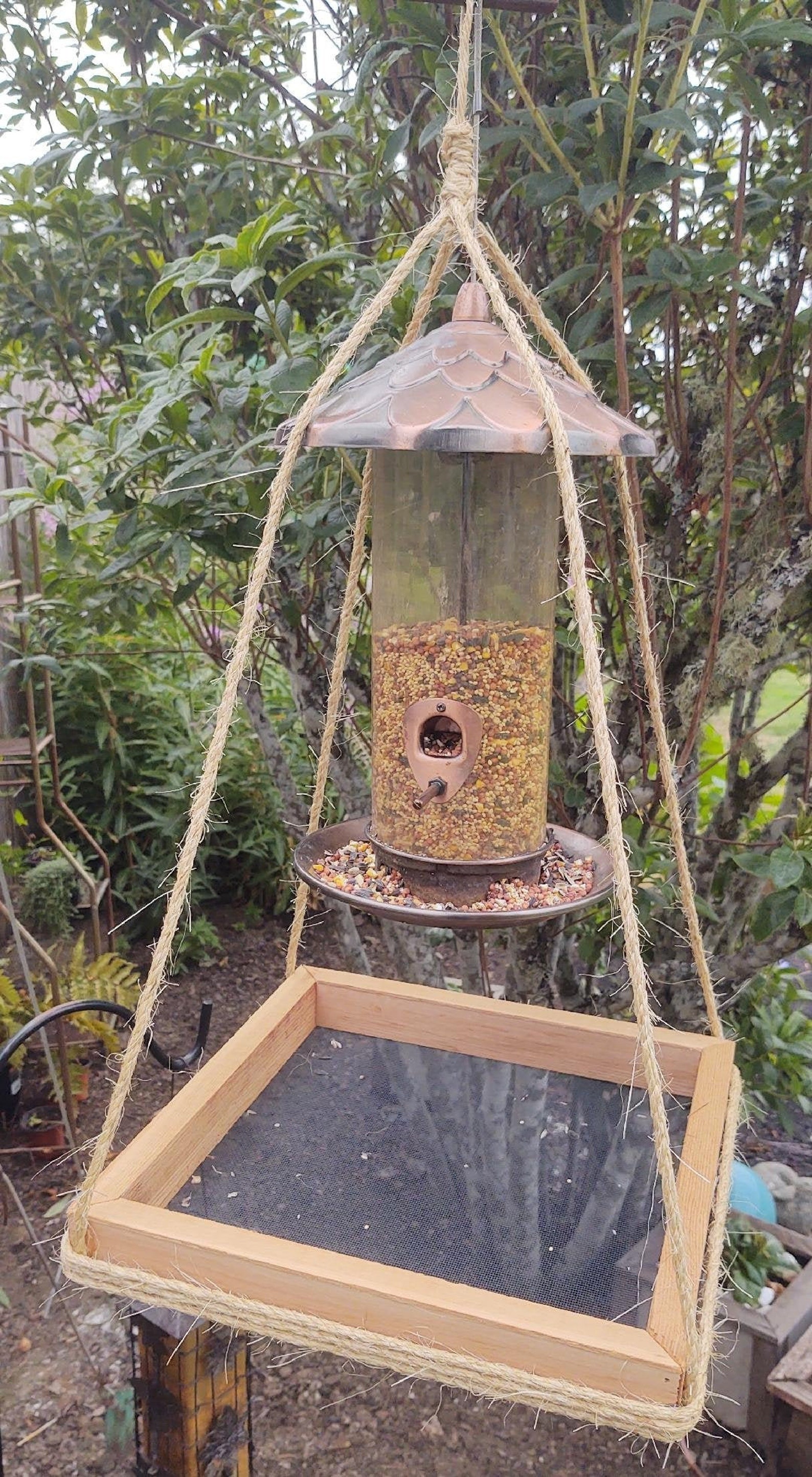 Cedar Bird Seed Tray Bird Feeder/ Seed Catcher Tray Garden Etsy