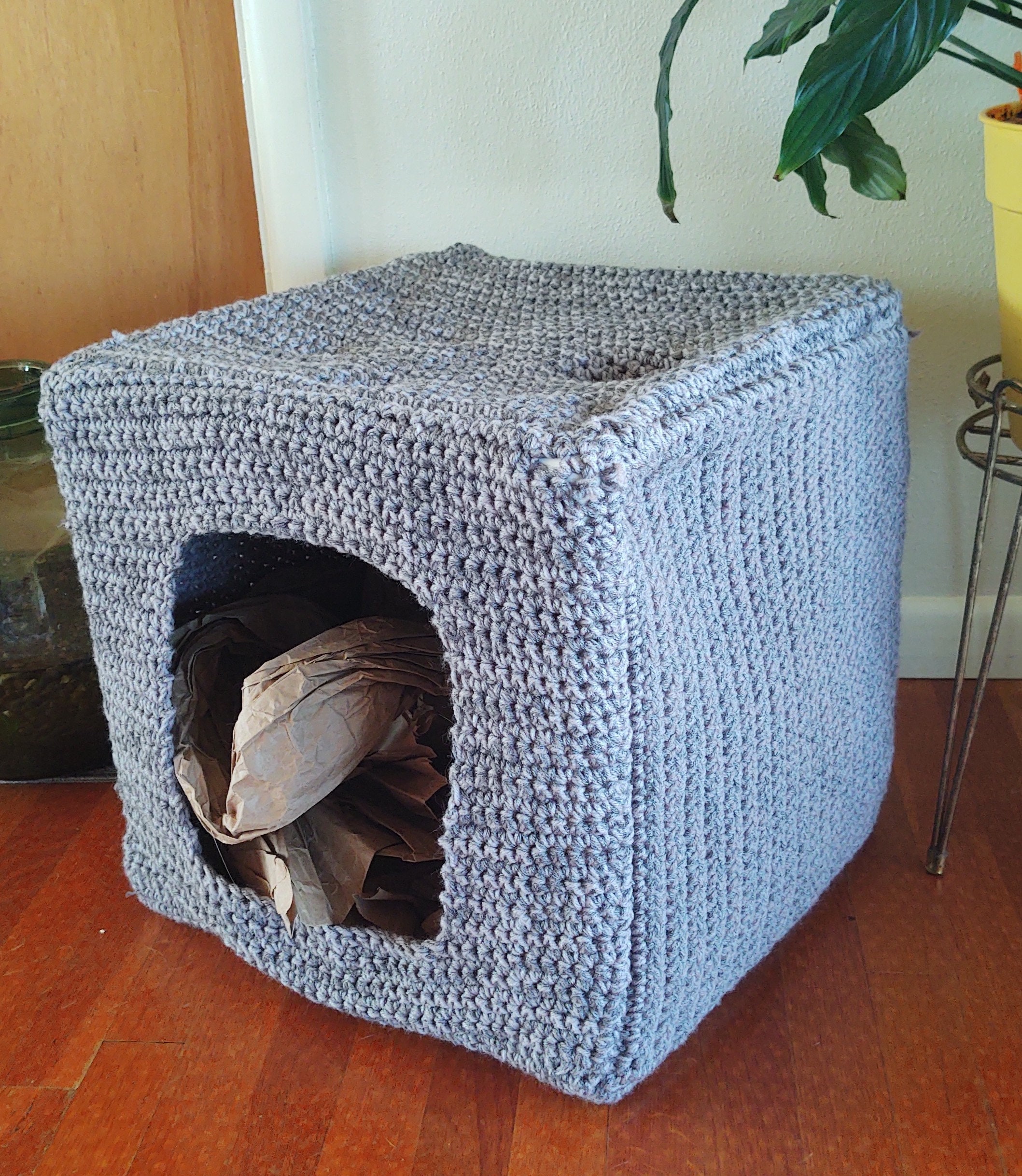 Active Cat Play & Hideout Hut Cat Cube Play Hut Pet Bed Etsy