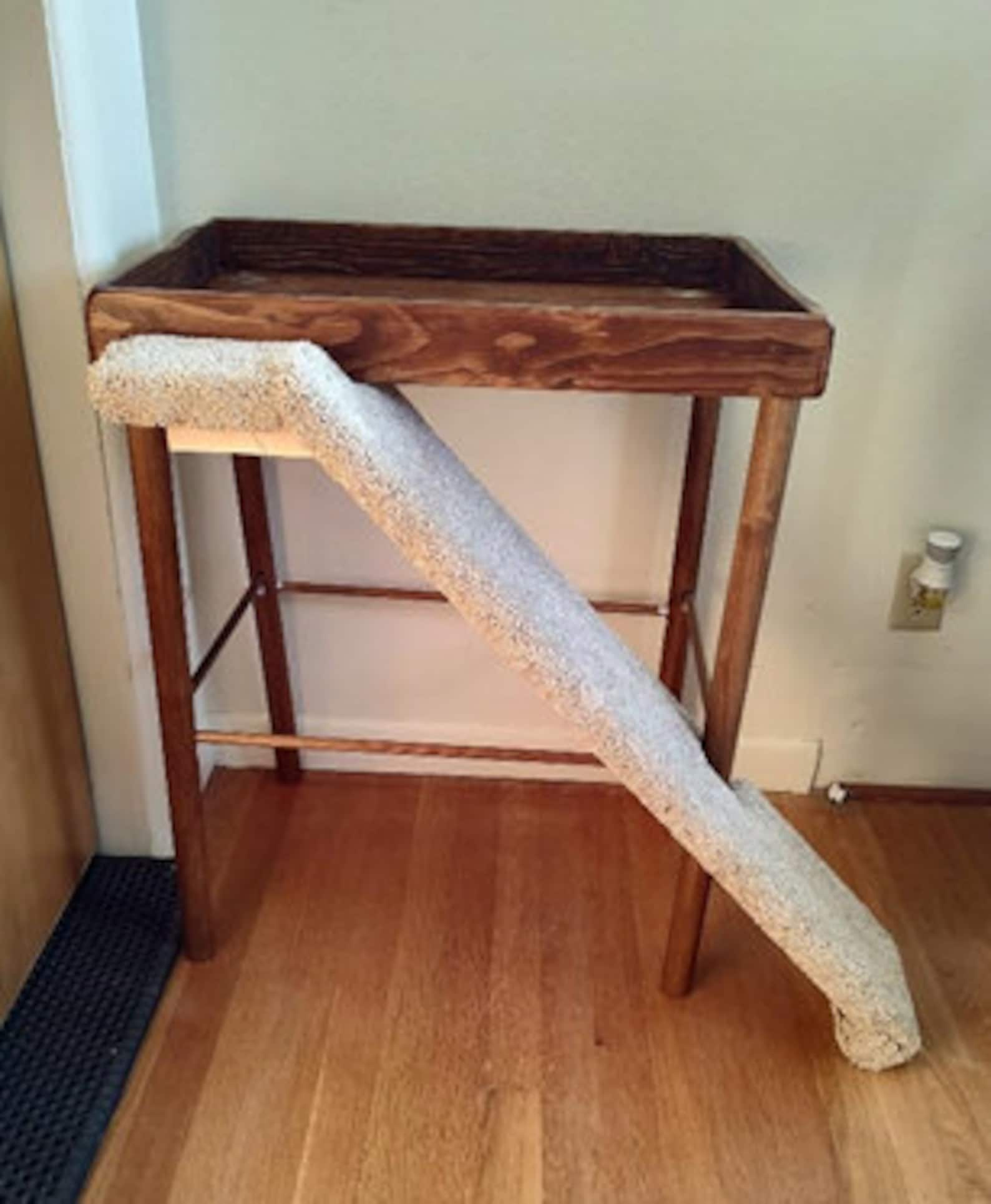 Raised Litter Box Platform With Ramp Etsy