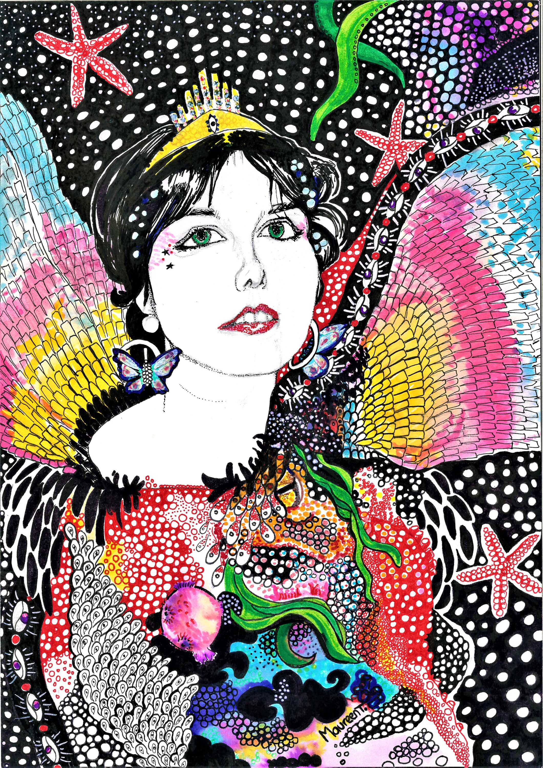 Illustration de La Sea Fairy Format A4