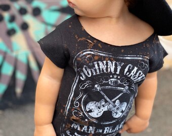 Johnny Cash distressed shirt