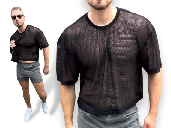 ★GUBIN★ W Mesh Crop Short Sleeve T-Shirt SweatyRocks Women's Sports Crop Top Short Sleeve Hoodie Mesh