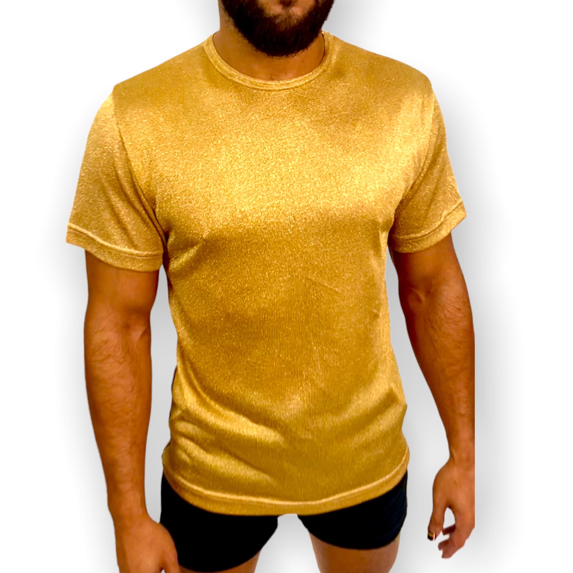 Metallic gold t shirt Clearance