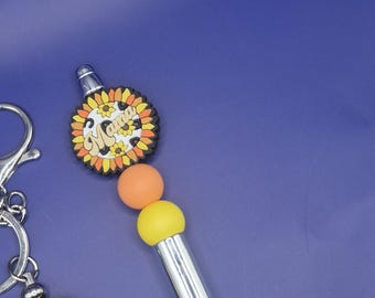 Sunflower Mama Pen – Retro Floral Charm, Gift for Mom