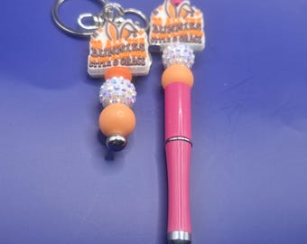Bunny Ears Keychain Pen Set: "To All The Bunnies Style & Grace" Charm