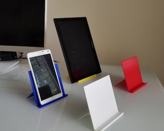 3D Printed Phone and Tablet Stand – Colorful Desk Organizer