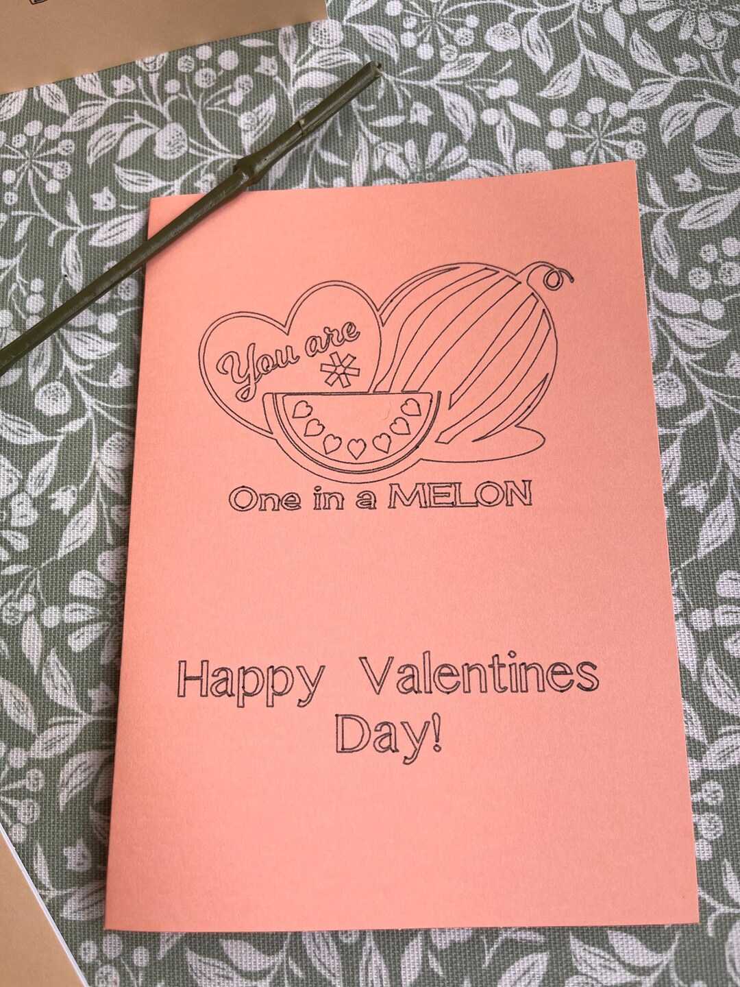 One in A Melon Valentines Day Card - Etsy