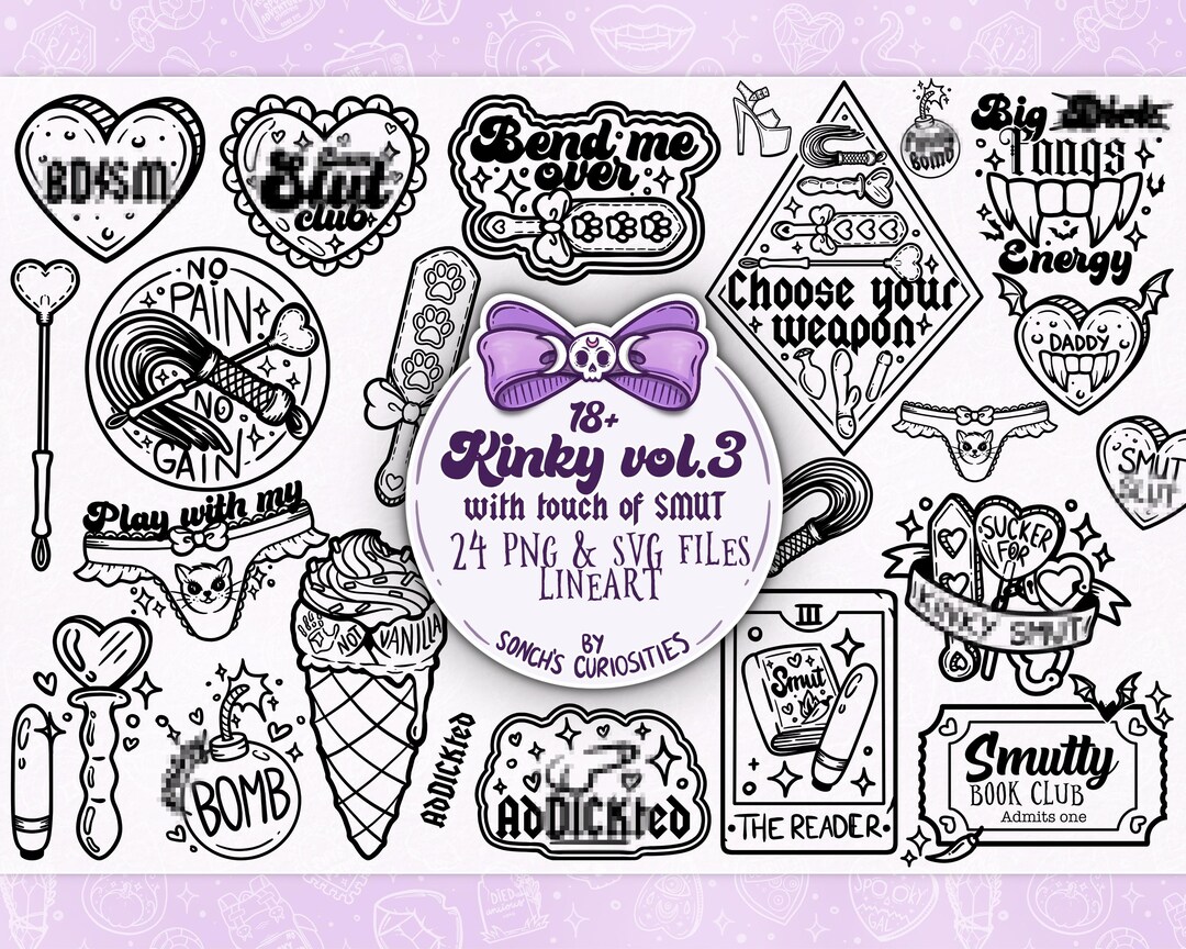 Kinky Vol. 3 - Adult Smut, Dark Romance, Sex Positive Lineart