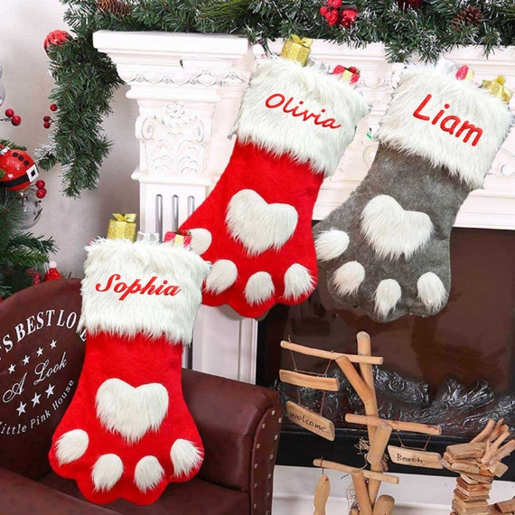 Dog Stocking Dog Christmas Stocking Christmas Stocking Pet - Etsy