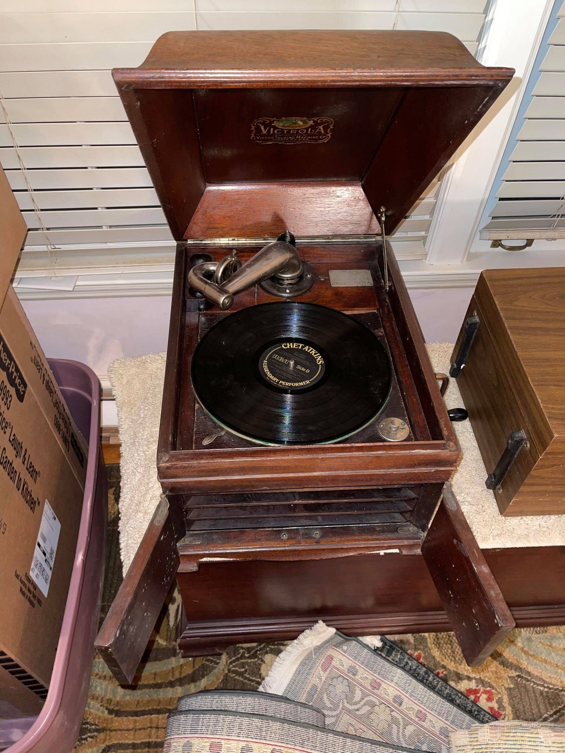Antique Victor Victrola Table Top Talking Machine model VV IXa Etsy