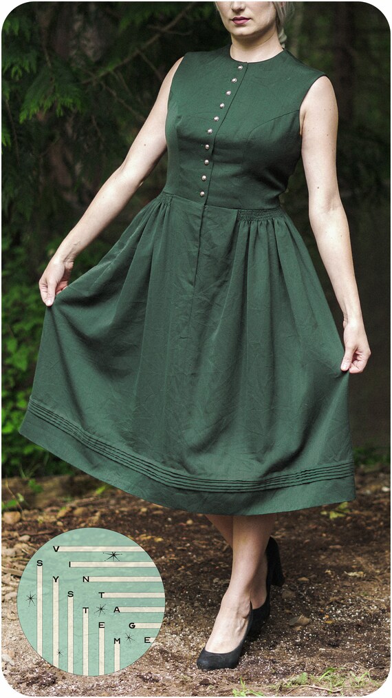 Heller Dirndl Dress Forest Green