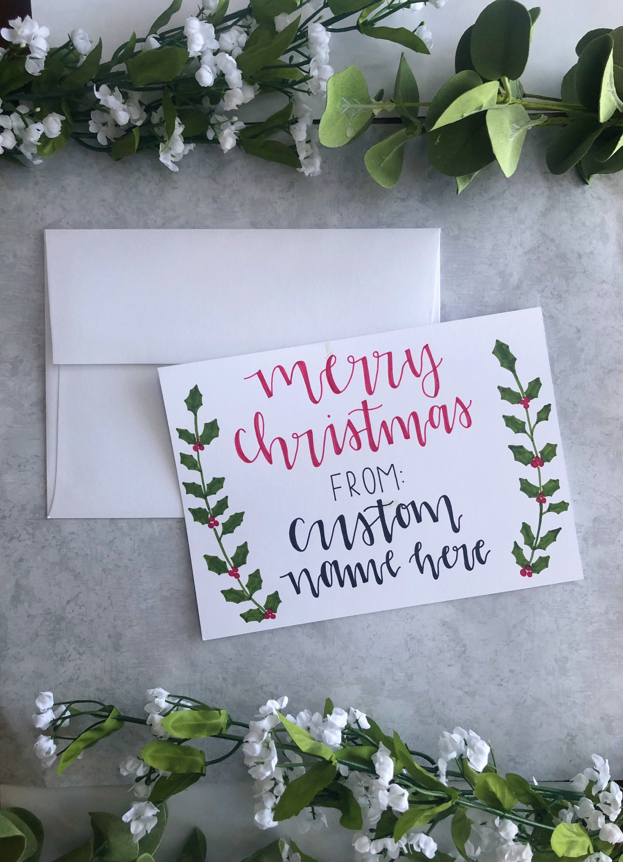 10-pack-of-personalized-christmas-cards-with-envelopes-etsy